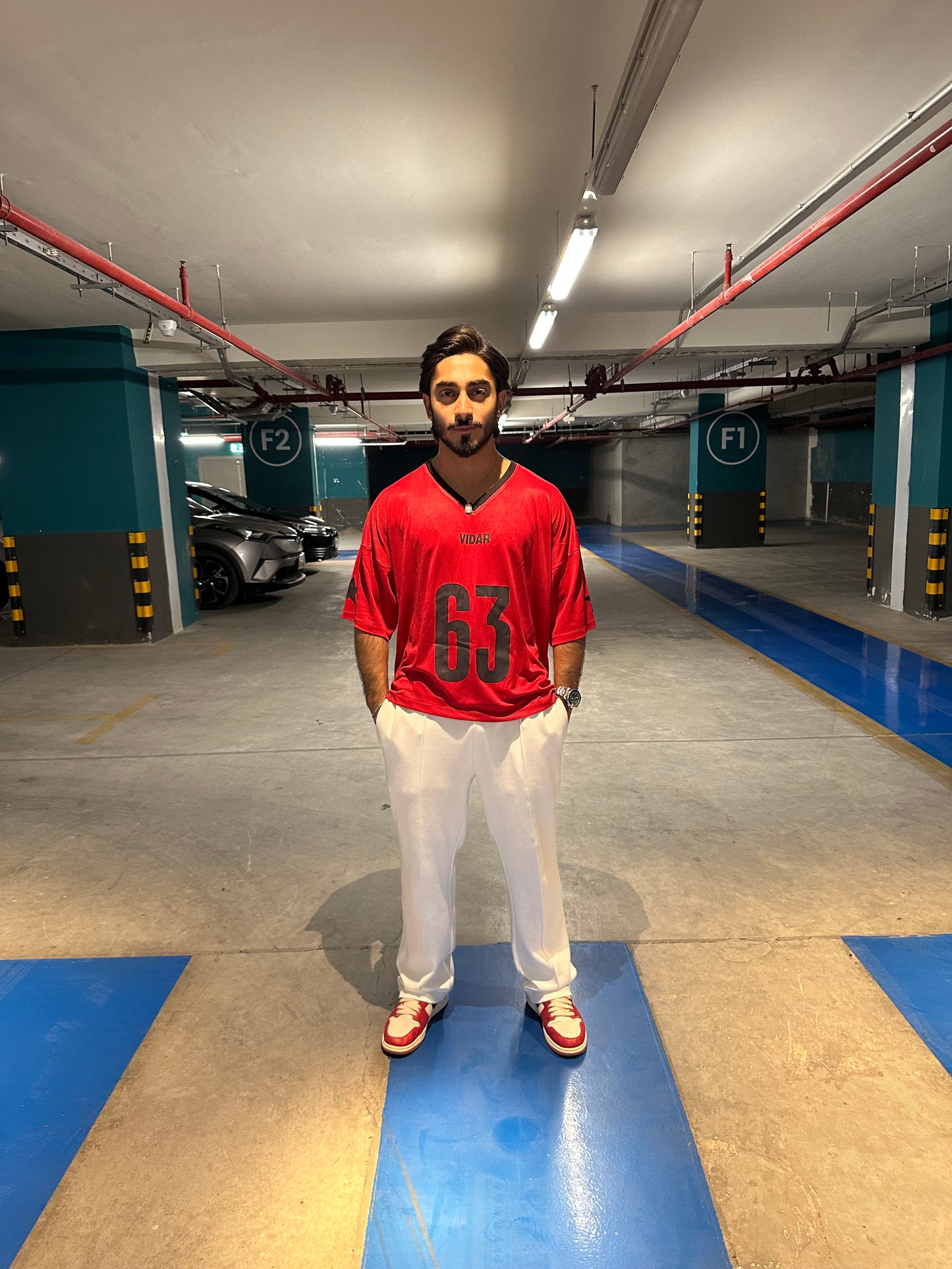 “VIDAR 63” Oversized Game Jersey – Red Edition