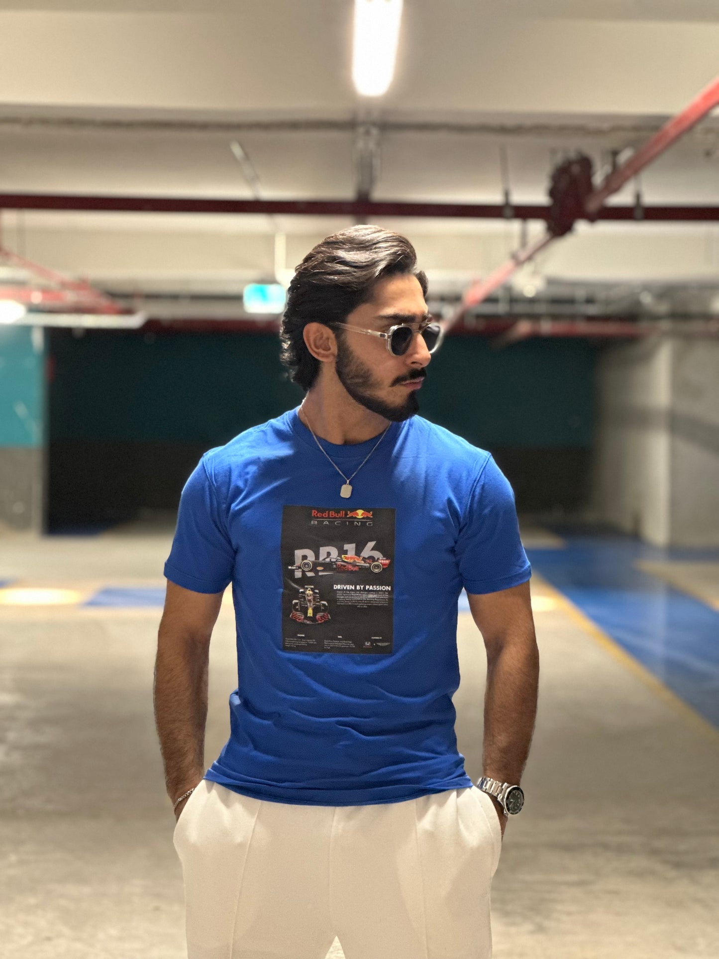 Driven by Passion – Red Bull Racing Tribute Tee (Electric Blue)