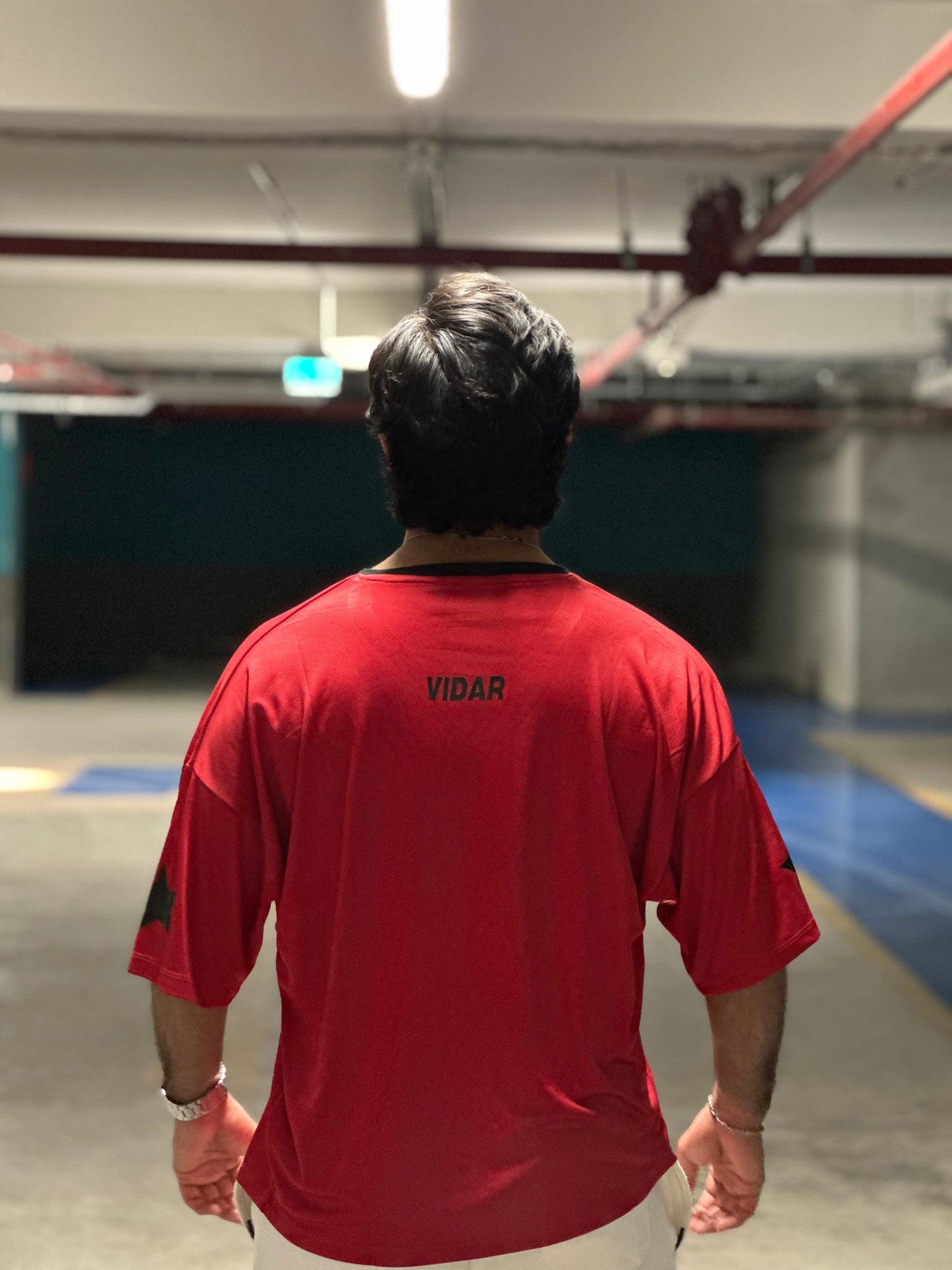 “VIDAR 63” Oversized Game Jersey – Red Edition