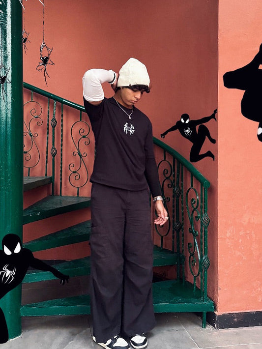 Spider Legacy Tee – Minimal Black Edition