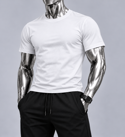 VIDAR Essential Crew Neck T-Shirt – Classic White