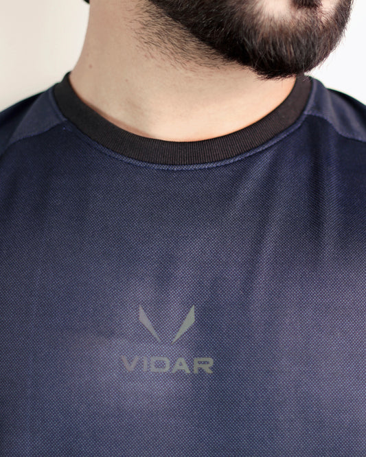 “VIDAR Performance Active Tee Navy Blue”