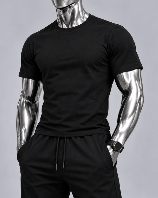 VIDAR Essential Crew Neck T-Shirt – Classic Black