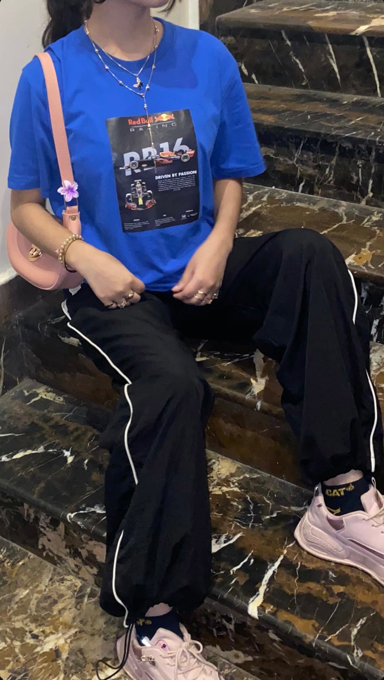 Driven by Passion – Red Bull Tribute Tee (Electric Blue)